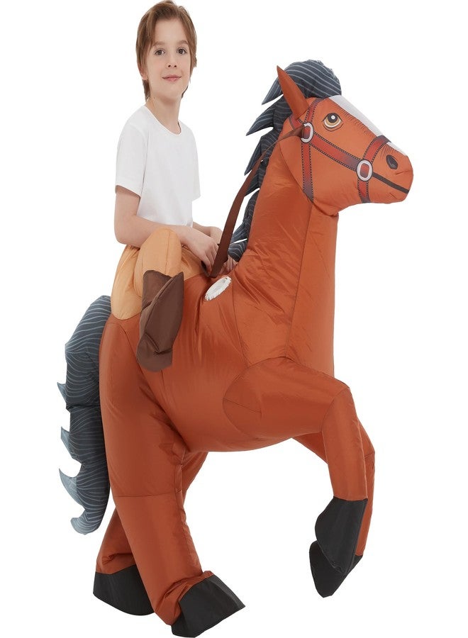 One Casa Inflatable Costumes for Kids,Blow Up Horse Suit,Ride On Halloween Costumes for Boys Girls (7-10YRS) - Image 5